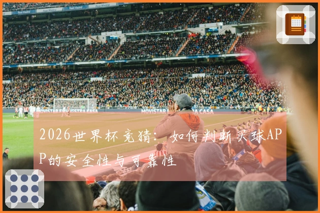 2026世界杯竞猜：如何判断买球APP的安全性与可靠性